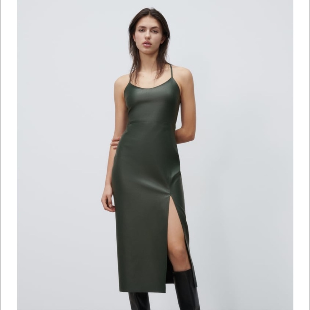 Zara Faux Leather Dress